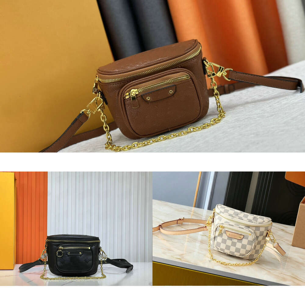 M46917 M82335 Mini Bumbag ss Leather Rendering Gradient Colors Shoulder Crossbody Bag good quality