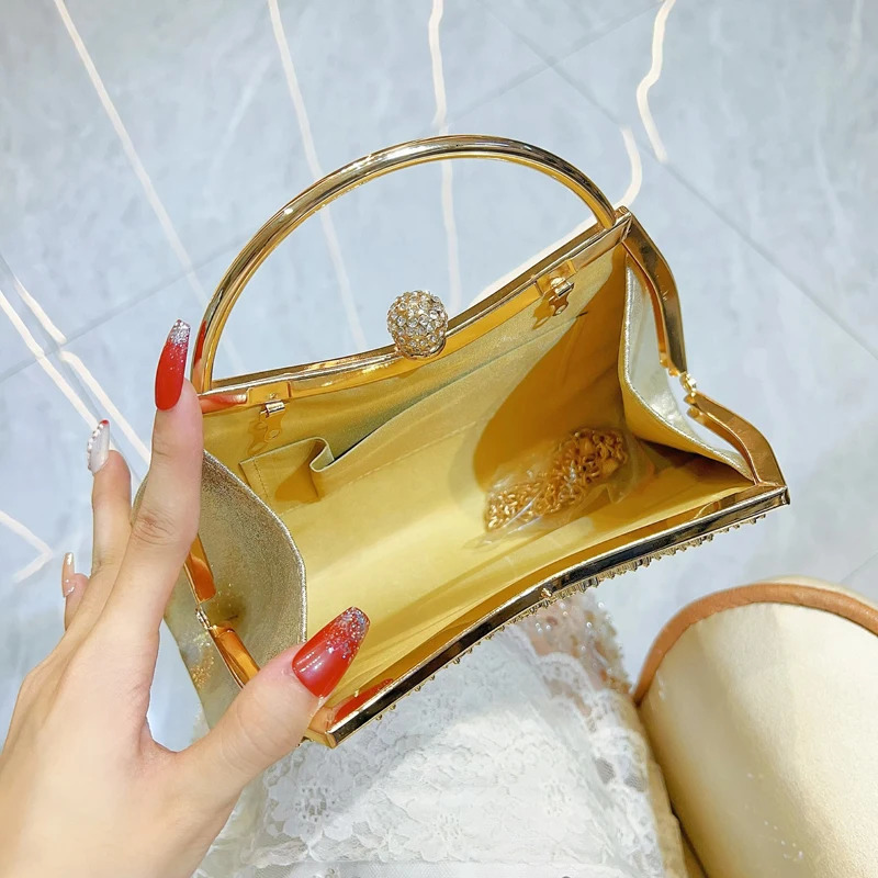 Women Handbag Rhinestones Evening Bag Bling Sequins Full Pouch Party Wedding Dinner Holder Clutch Purse Banquet Wallet 251023