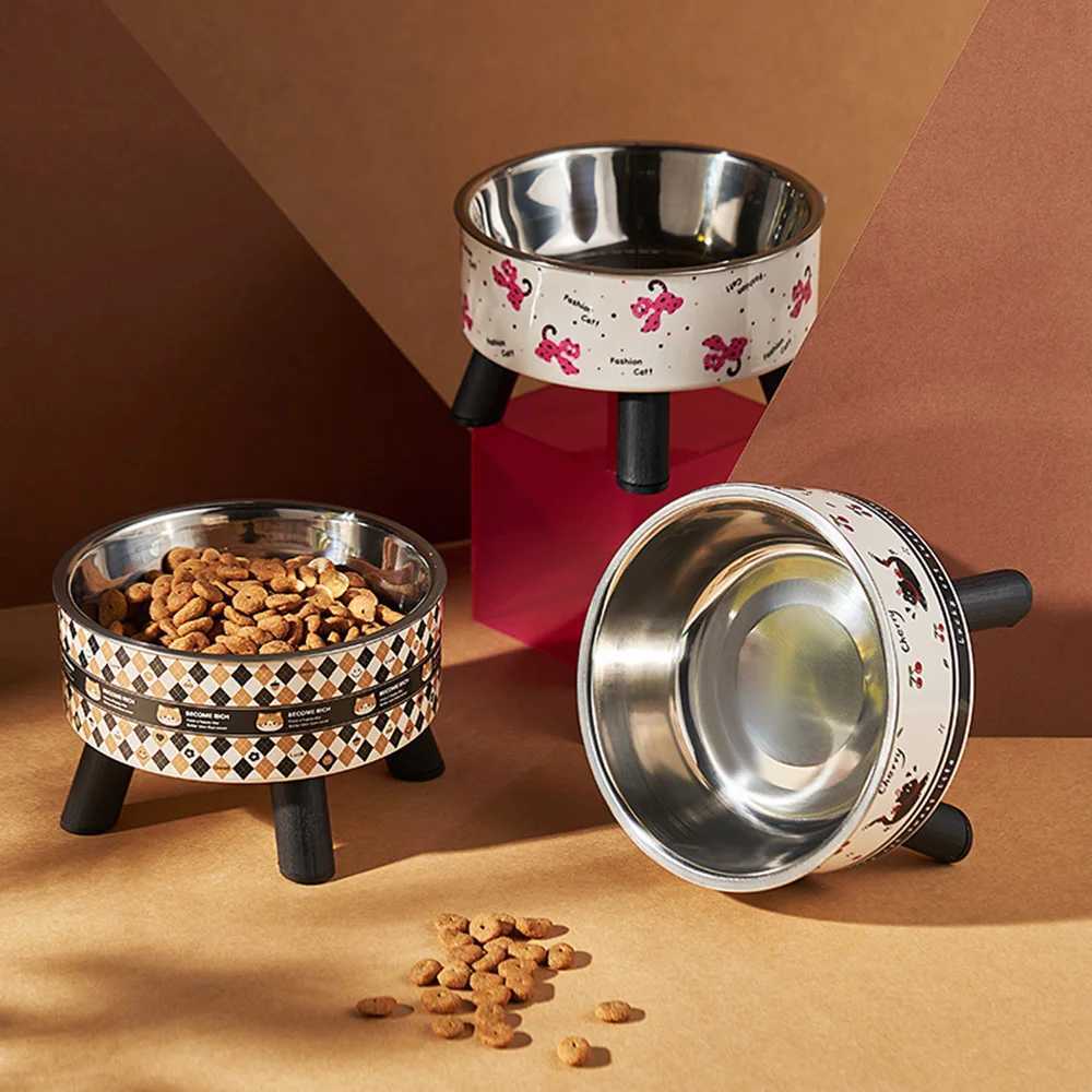 Cute Pet Food Bowl NonSlip AntiTip Design Detachable Feeding Dish for Cats Dogs Safe Durable J251113