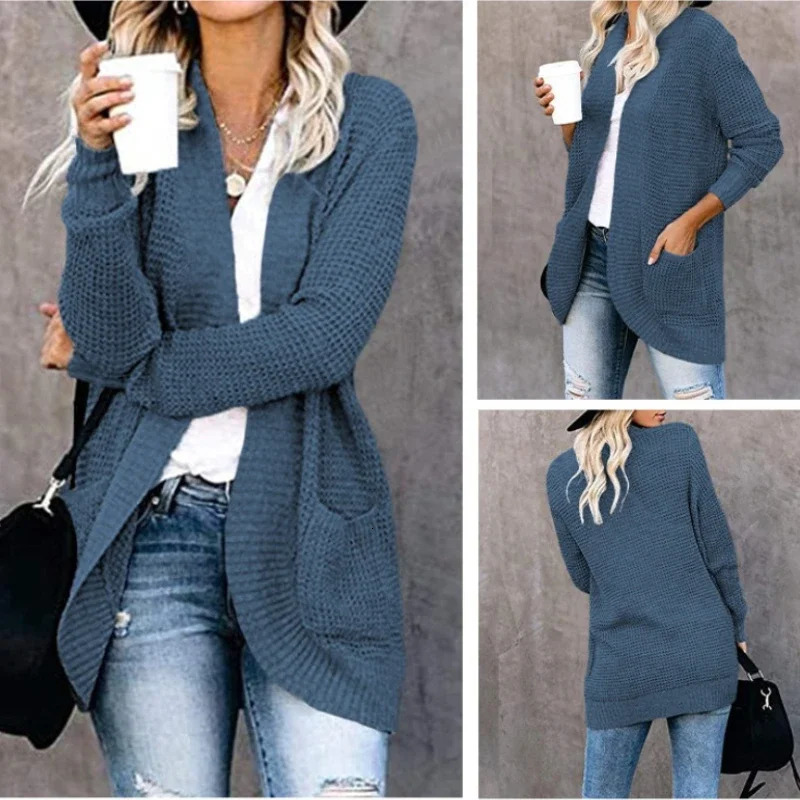 Fashion Women Cardigan Autumn Harajuku Knitted Sweater Basic Jacket Ropa Mujer Outerwear Thin Coat Streetwear Woman Clothing 251029