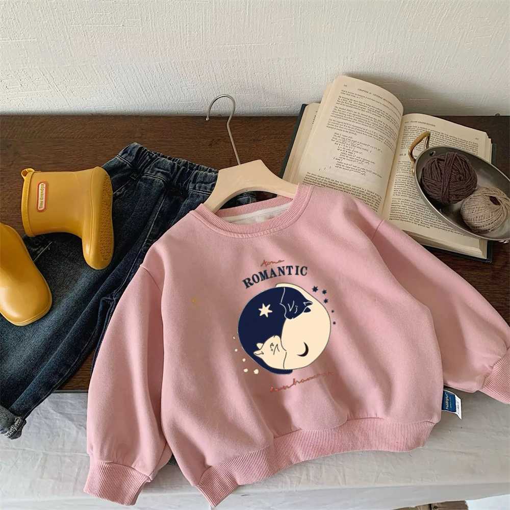 Fashion Sweatshirts New Kids Longsleeved Tops Casual Loose Crewneck Pullovers For Boys Girls Cute Printed Hoodie Autumn WearT251030