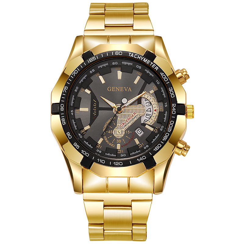 Manufacturer's in stock new concept watch men's quality sense calendar Z618 quartz movement steel strap designer watches creative cross-border watch