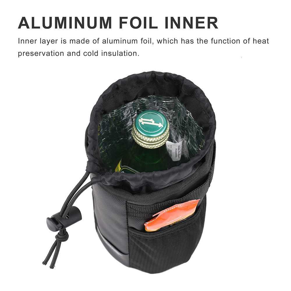 Rhinowalk Bike Water Bottle Storage Bag Portable Cycling Handlebar Bottle Pack With Net Pocket Strong Straps Bike Bag 1PC2PCS H251029