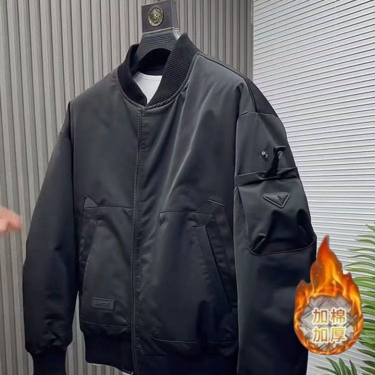 Designer Coat Men's Jacket Coat Spring Autumn 2025 New Simple Color Versatile Cool High-end Outdoor Workwear Baseball Jacket