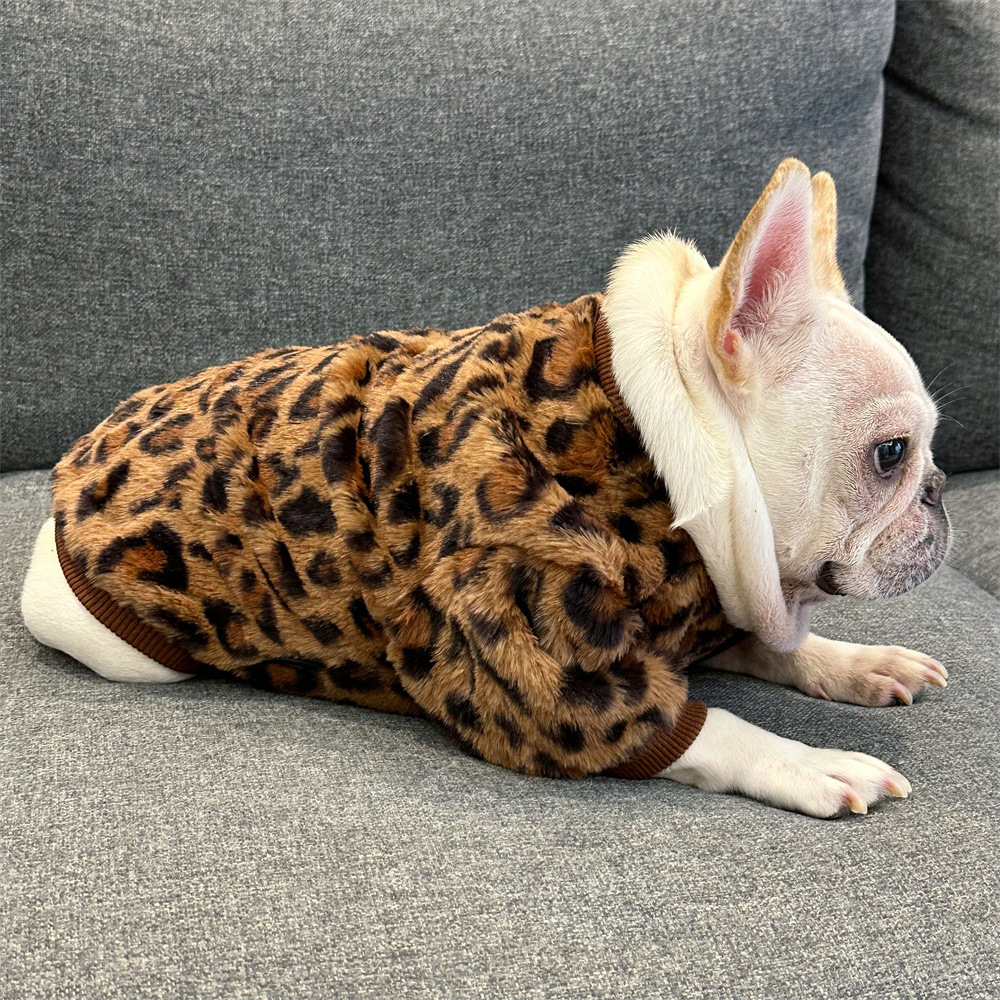 Designer Autumn/Winter pet dog plush sweatshirt, for bulldogs, corgis, and shih tzus, warm clothes for winter Dog Coats