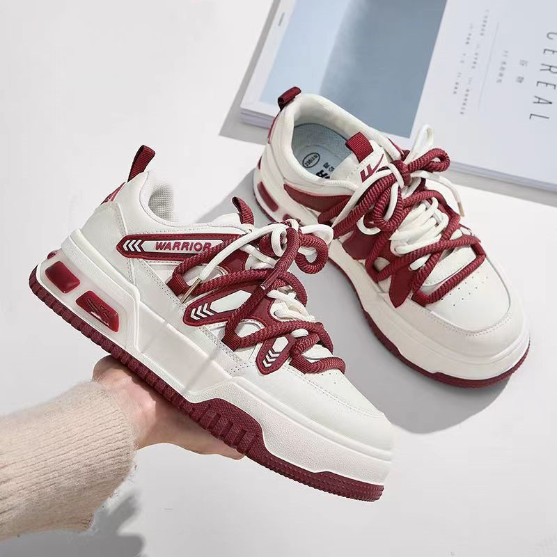 2025 Same Daddy Shoes Thick Sole Retro Double Strap Student Running Shoes Fashion Trend Sneakers Women