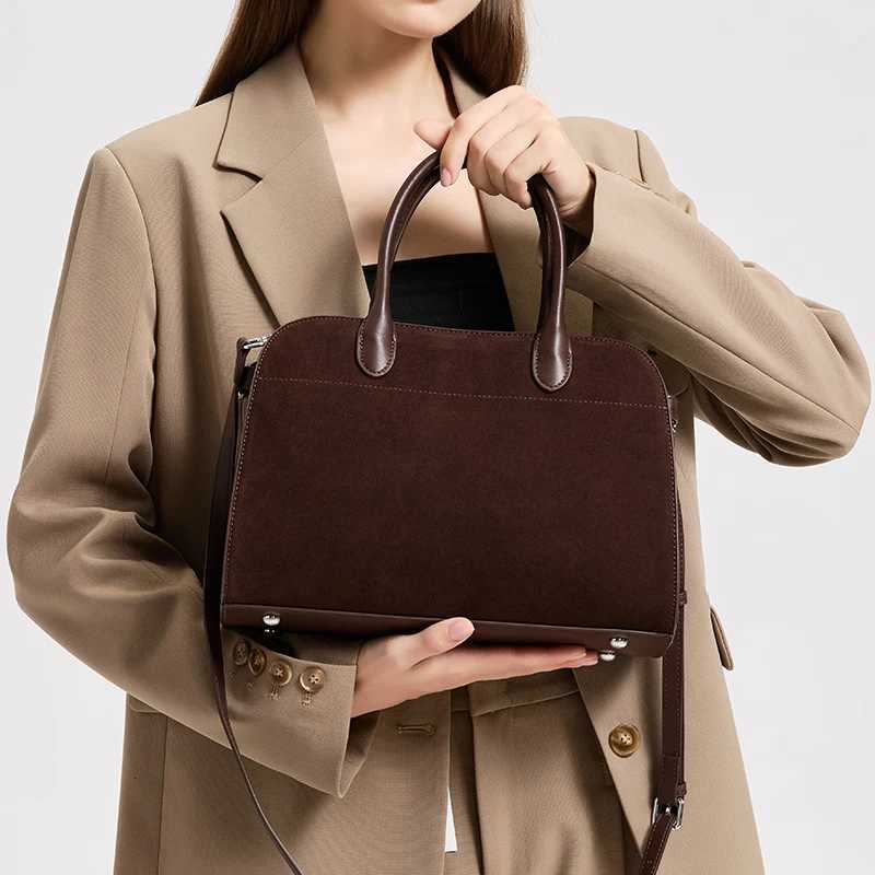 Designer bag 2025 NEW Autumn winter wens Natural Suede leather Crossbody Bag luxury designer Genuine Leather cmuting Shoder bag Y251029