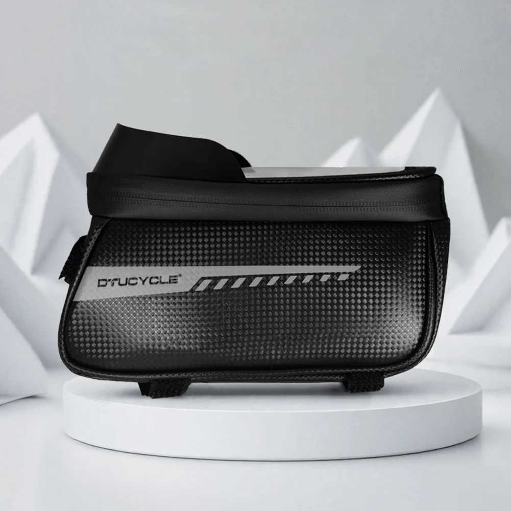 Bike Front Frame Bag Bike Storage Bag Waterproof Bike Phone Holder Bag TouchScreen Cycling Pouch Cycling Accessories H251029