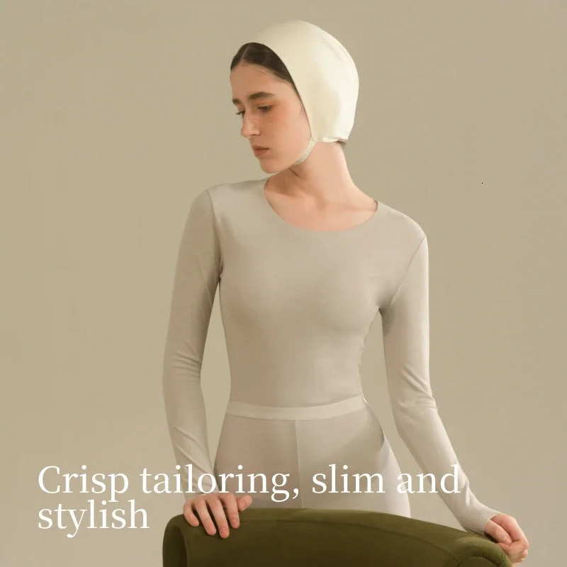 SUJIIN Womens Thermal Underwear Set Winter Round Neck Thermals Tops Ladies Long Johns AntiStatic Two Pieces Woman Sets WC050 251030