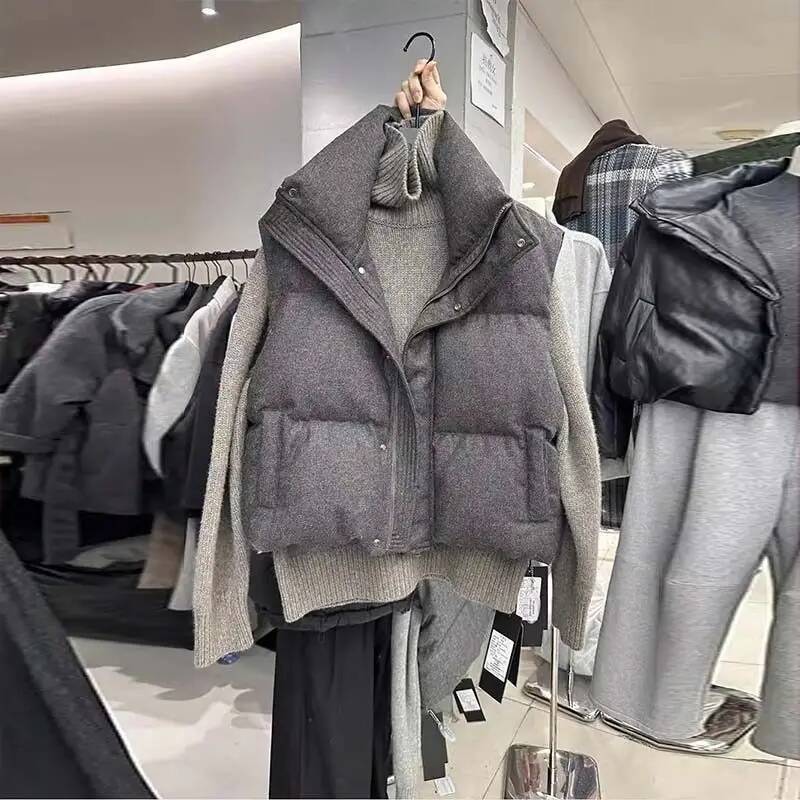 winter jacket women Neploe Korea Chic Streetwear Personalized Vest Short Parkas Casual Elegant Coat Advanced High Street Moda All-match Women Jacket
