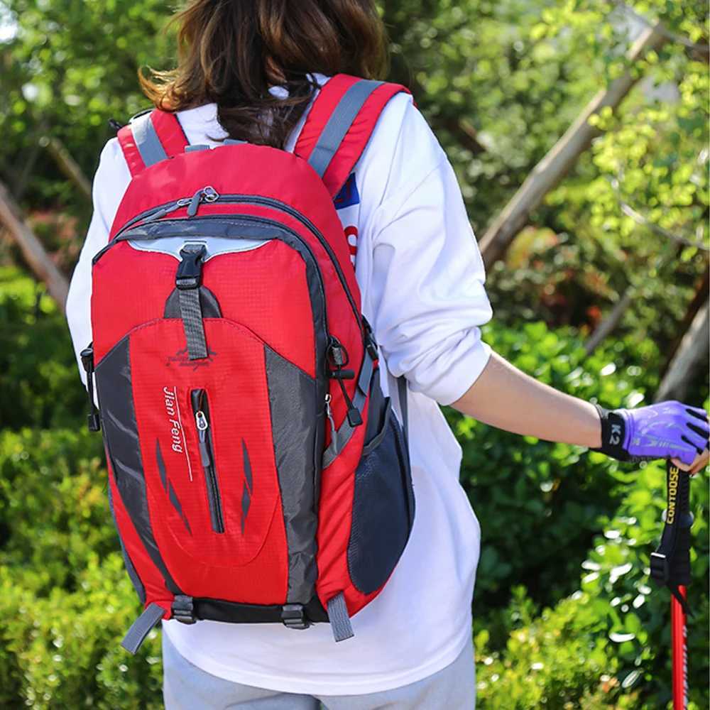 1Pcs Large Capacity 40L Hiking Backpack Lightweight Waterproof Foldable Outdoor Camping Trekking Travel Bagpack H251029