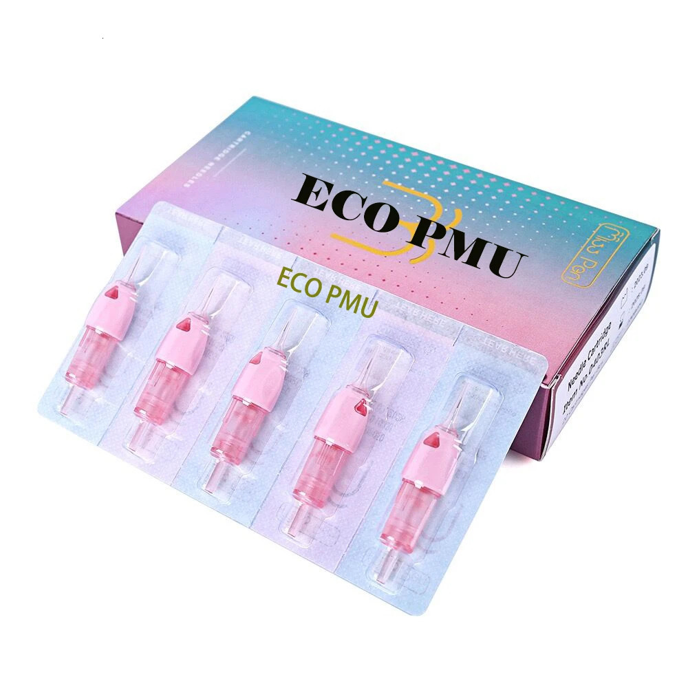 Arrival ECO PMU Pink Membrane Tattoo Needle Cartridges 20pcs 251027