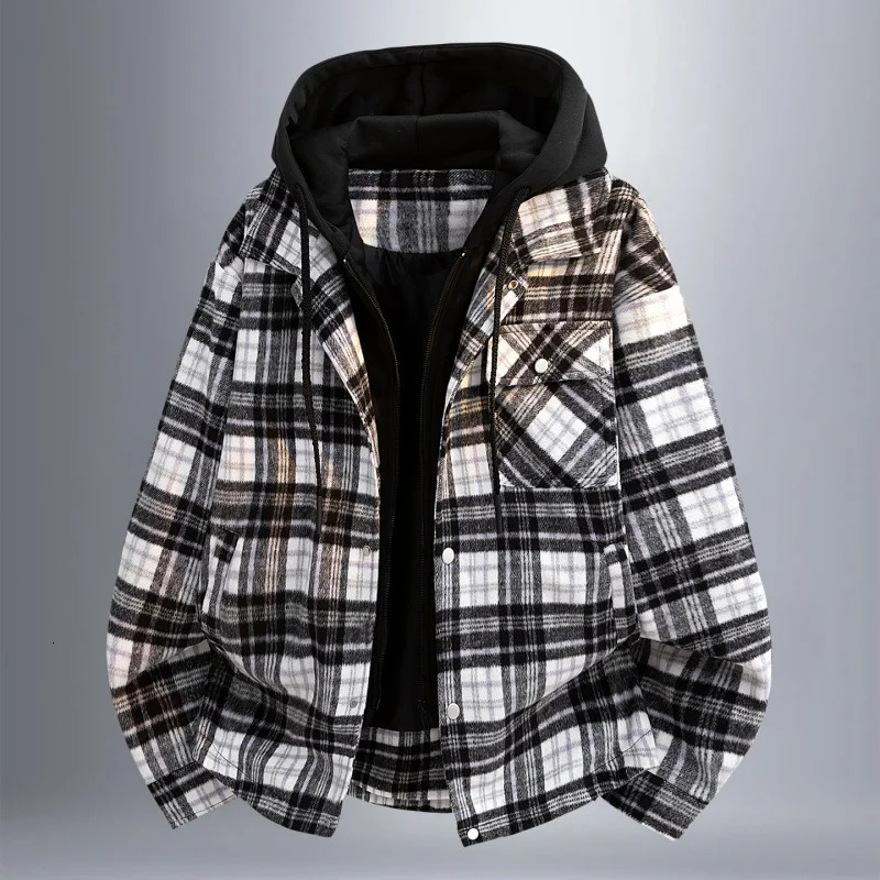 Mens Fashion Handsome Trendy Versatile Woolen North Fashe Outdoor Spring and Autumn Vacation Two High Quality Hooded Jackets 251029