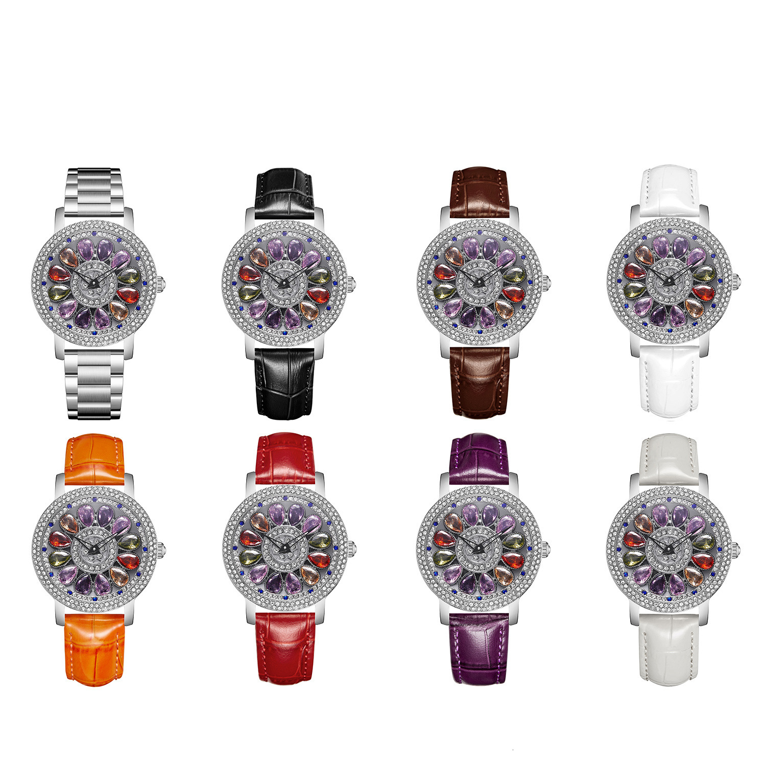 Designer Watch Women's Watch With Colorful Diamonds And Starry Sky Design, Light Luxury Fashion Live Luxury Quartz Watch