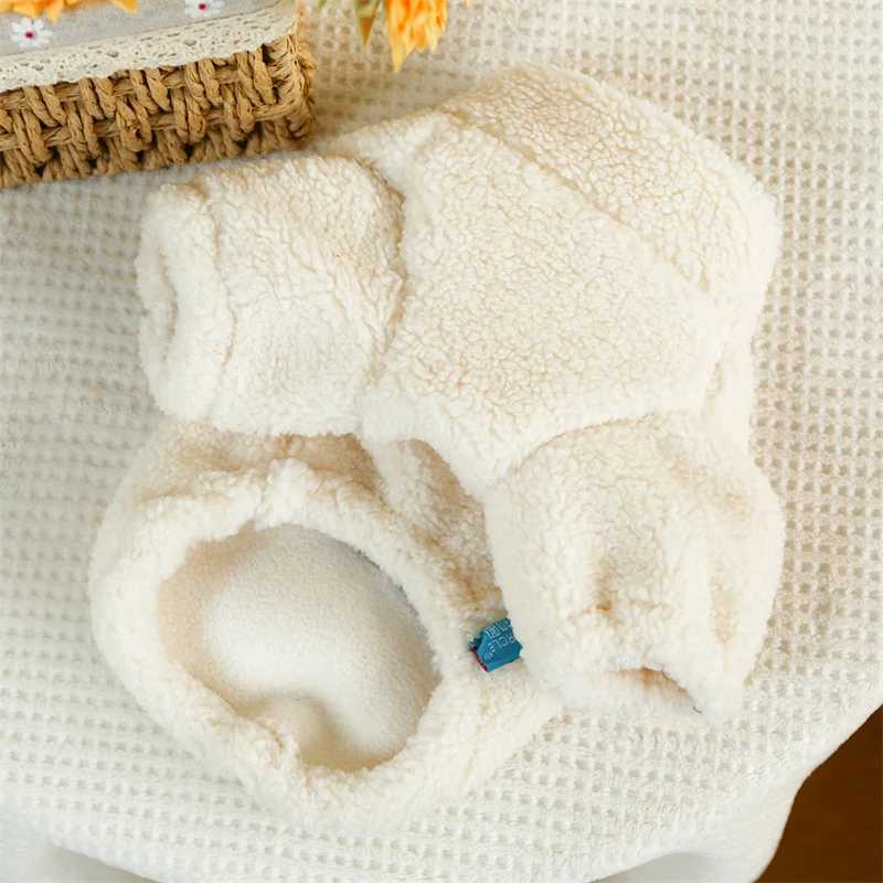 Modern Letters Winter Clothes for French Bulldog Fluffy Wind Proof Cat Sweatshirt Breathable Thick Fleece New Year York Dog Coat C251030