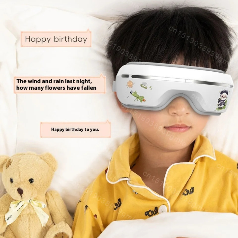 4D Eye Massager Smart Airbag Vibration Eye Care Instrument Compress Bluetooth Eye Massage Glasses Fatigue Wrinkle HealthCare 251027