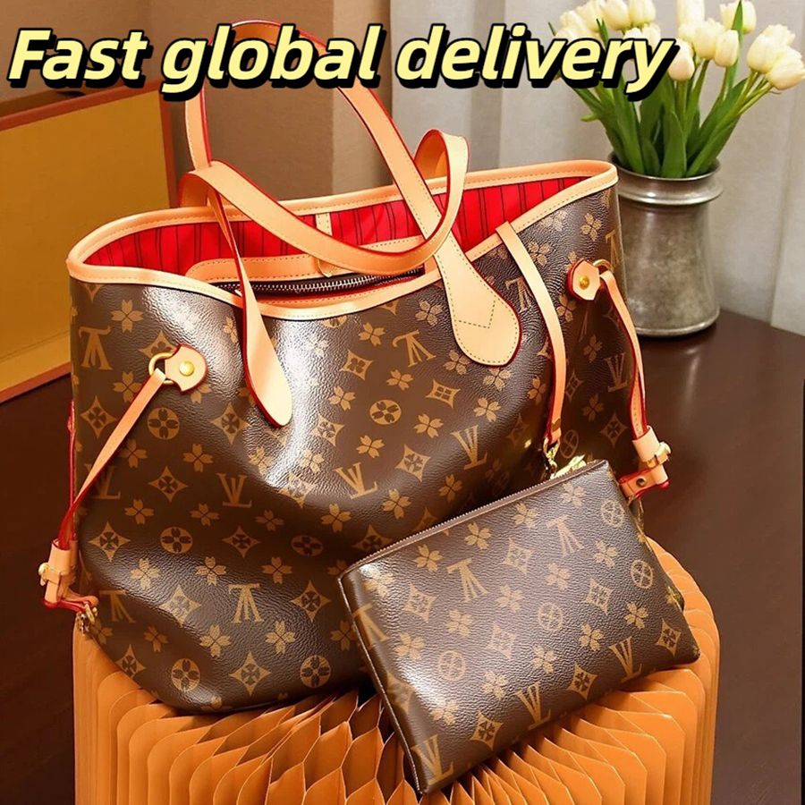 Designer Bag Tote Bag Luxury Bag Fashion Totes Leather Handbag MM Women Bags High Capacity Composite Shopping Bags Old Flower Brown Lattice Bag Quality Travel
