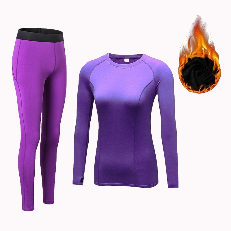 Winter Thermal Underwear Women Quick Dry Stretch Plus velvet Thermo Underwear Sets Female Warm Long Johns 251029