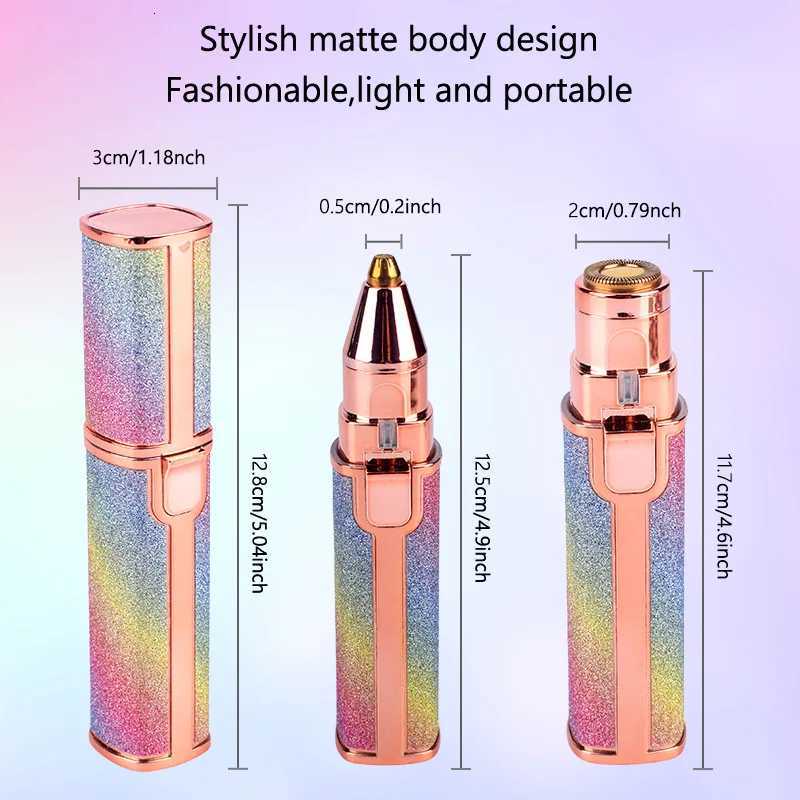 2 in 1 Rechargeable Electric Eyebrow Trimmer Lady Shaver Women Epilator Facial Hair Remover Pen Size Female Hair Shaving Razor M251030