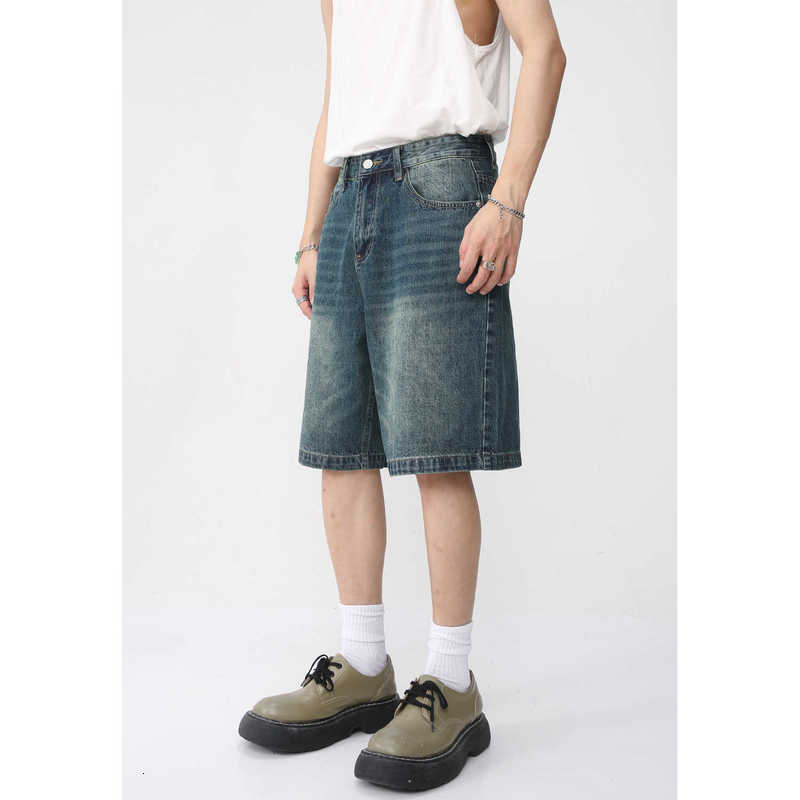 Men's Jeans Man Wear | Summer New Loose Edition Made Old Denim Shorts Capris