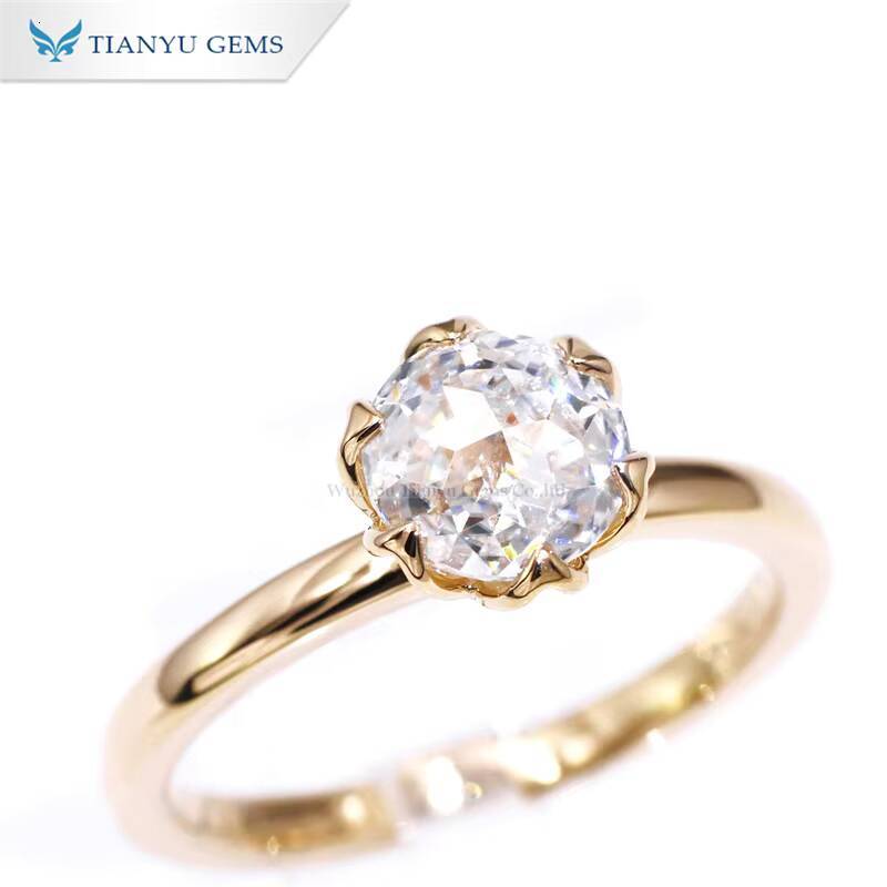 Tianyu Gems Jubilee Cut Moissanite Ring Elegant Fine Jewelry