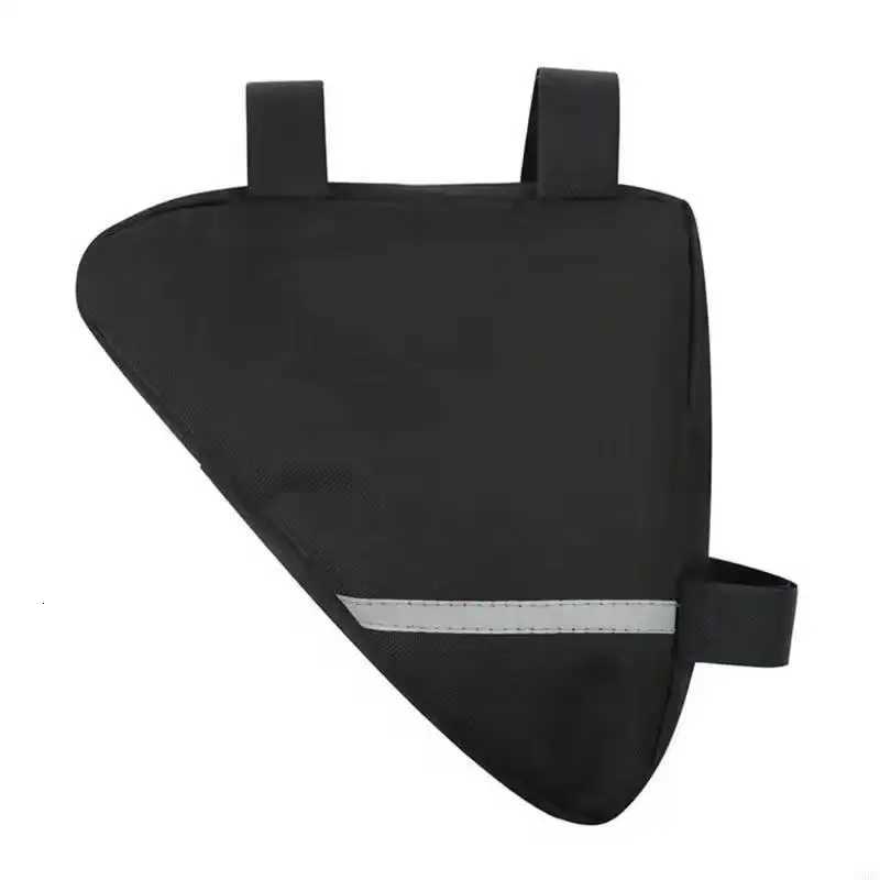 Waterproof Bike Triangle Frame Bag Reflective Cycling Storage Pack Detachable Water Bottle Holder Durable Canvas 2 Styles H251029