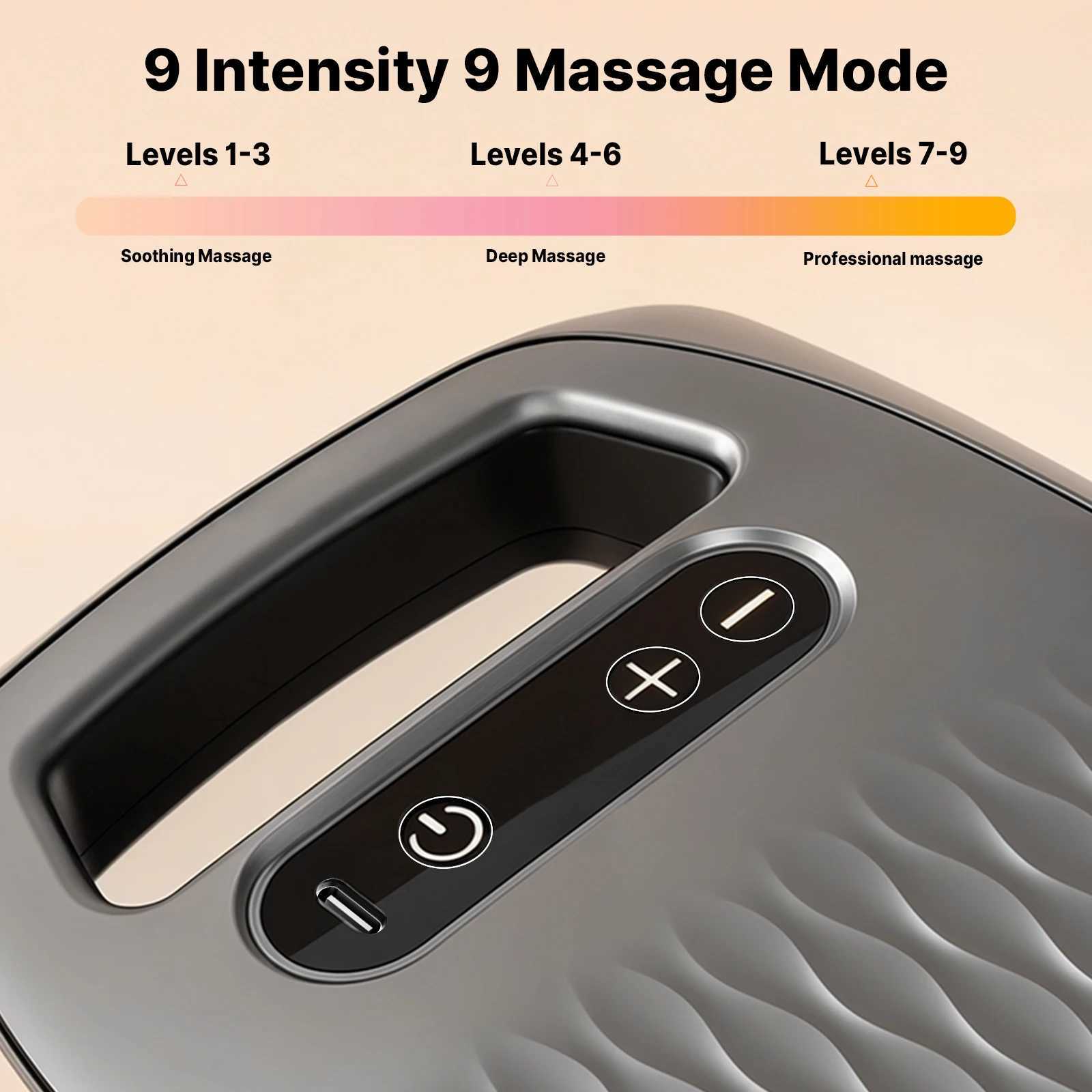 1pc Ten Head Percussion Massage Gun USB Rechargeable Deep Tissue Muscle Relaxation 9 Intensity Levels Silent J251030