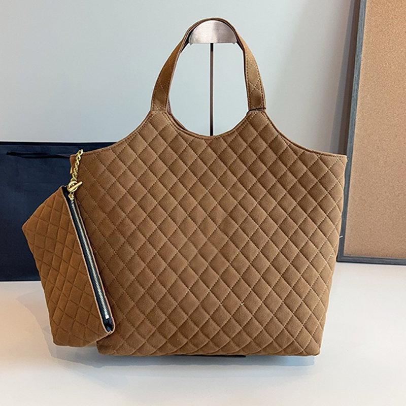 Designer bags Retro Tote Fashionable Commuter Classic Diamond-Patterned Combination Women's Single-Shoulder Bag, High-End Handbag, Practical Cros