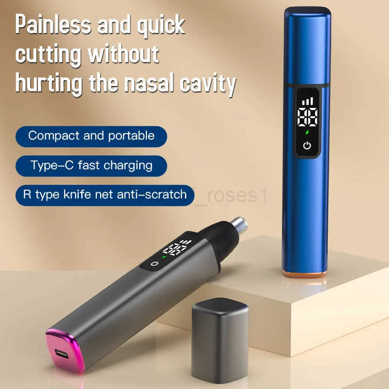 Electric Nose Hair Trimmer For Men High Speed Motor Hair Remover Lips Eyebrows Razor R Type Cutter Head Trimmer for Nose Z251030