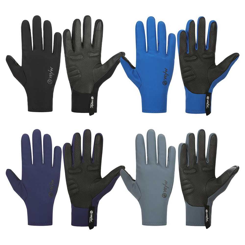 YKYWBIKE Cycling Gloves Full Finger 015C Waterproof Winter Warmth Fleece Shockabsorbing Touch Screen Road Bike Gloves MTB J2510291