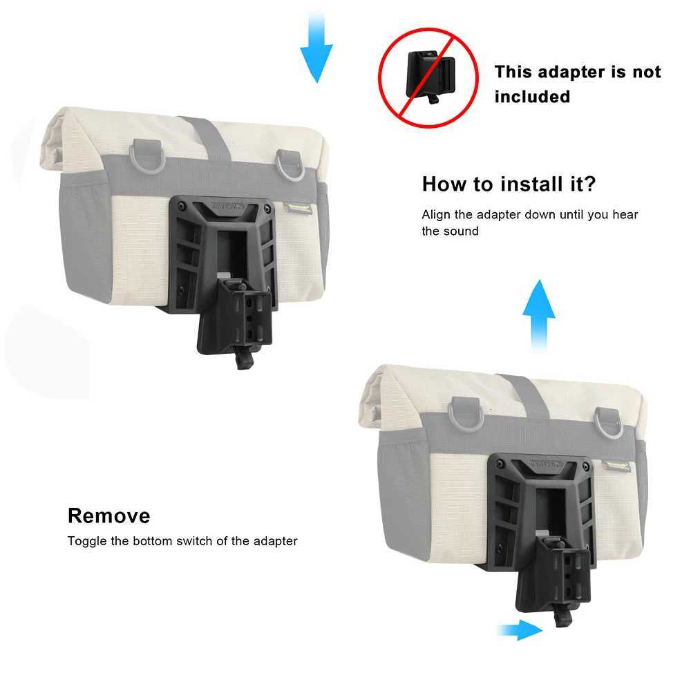 Rhinowalk Bike Handlebar Bag 4L Cycling Front Quick Release Urban Basket Storage Bag Shouler Bag For Brompton Dahon Folding Bike H251029