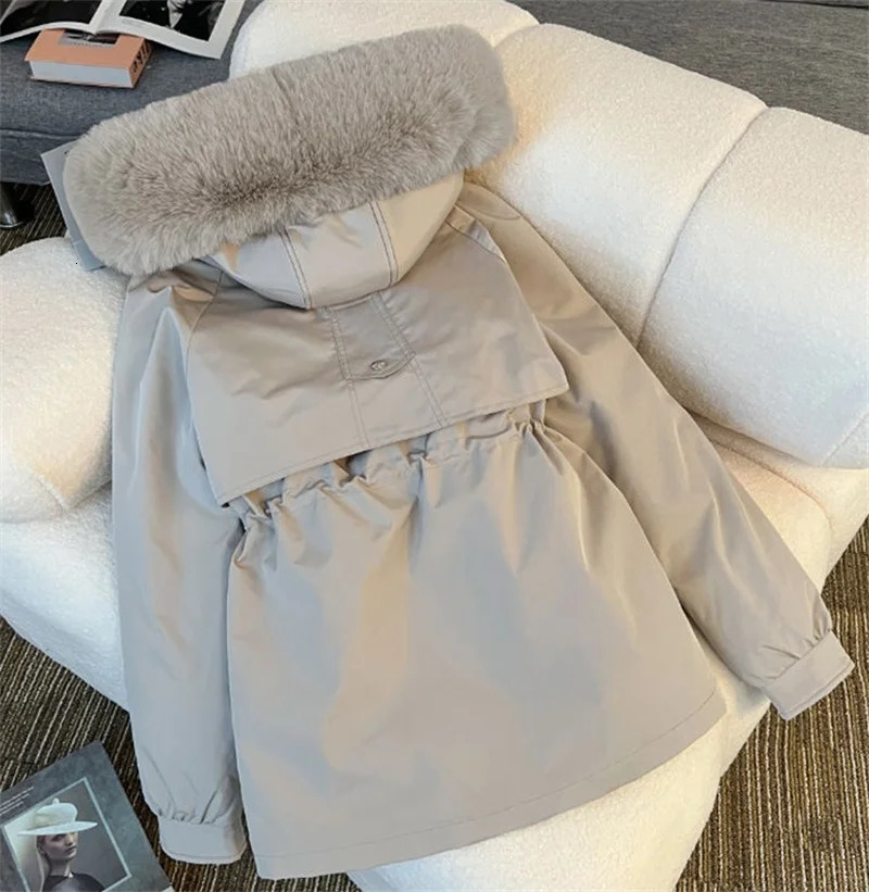 Winter Parkas Jacket Women 2025 Fashion Korean Loose Hooded Thick Warm Casual Cotton Padded Coat Female Overcoat Casual Tops 251030