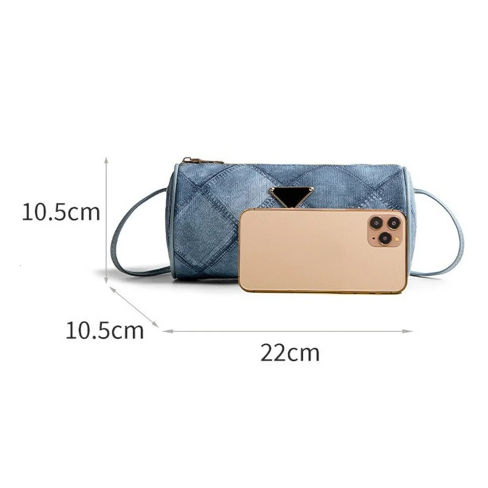Trendy Denim Shoulder Bag Versatile Pillow Phone Purse for Women Lightweight Casual Crossbody 251018