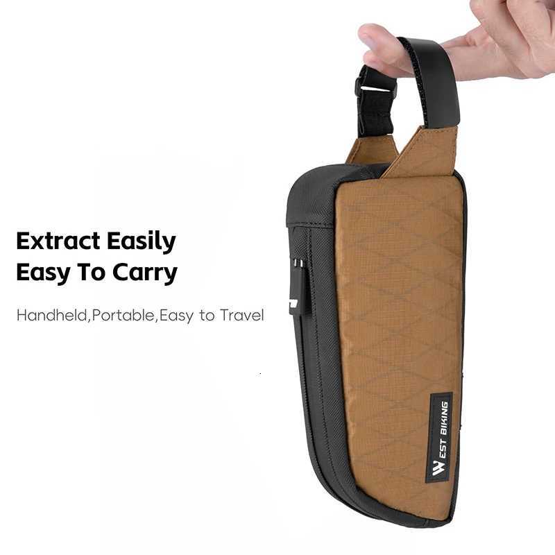 WEST BIKING Bike Bag Ultralight Top Front Tube Frame Triangle Bag Portable Water Repellent MTB Road Bicycle Bag Pannier H251029