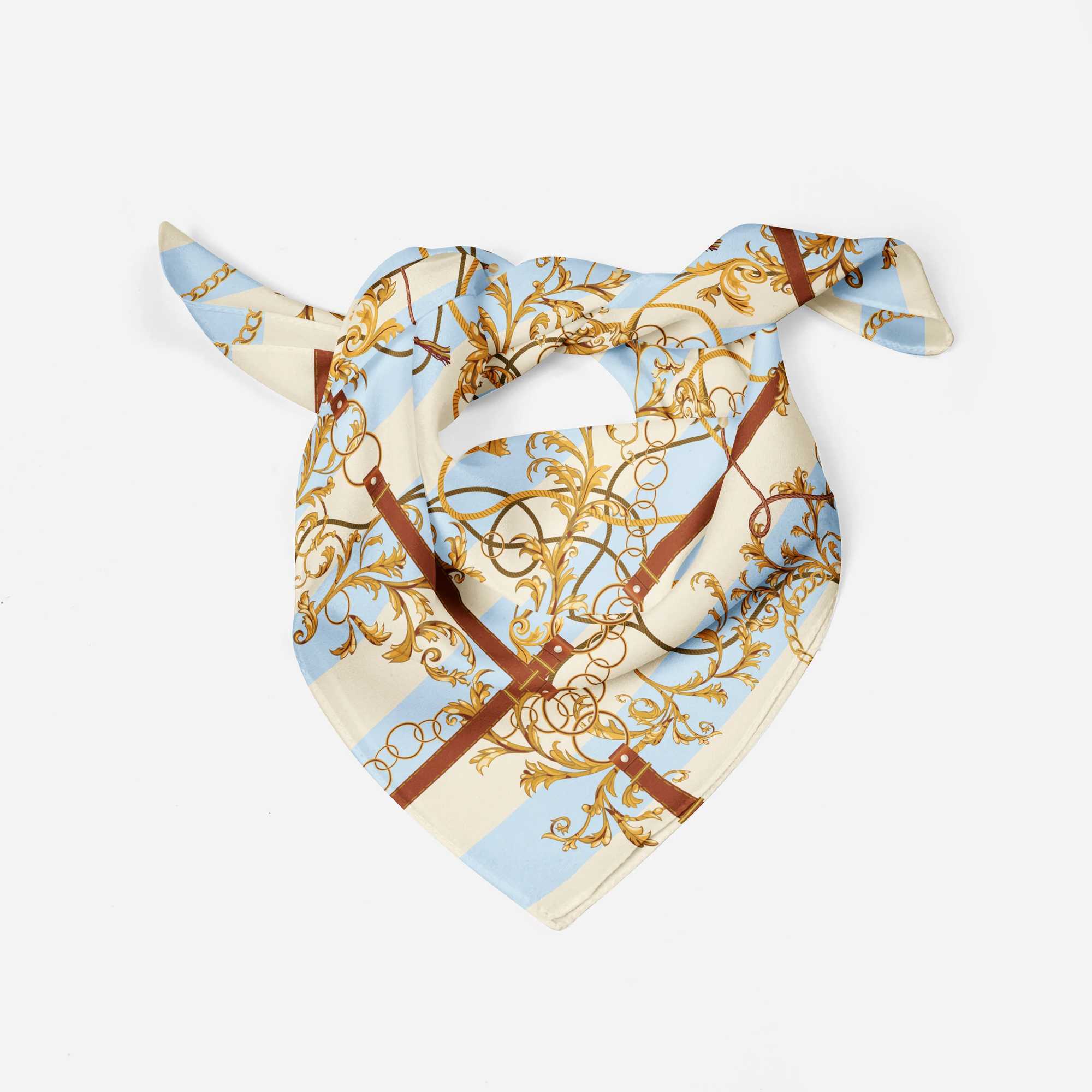 70cm70cm Scarf 2025 Women Silk Satin Women Bandana Scarves Scarf for Women Neckerchief luxury Scarf Headband Foulard GiftW251029