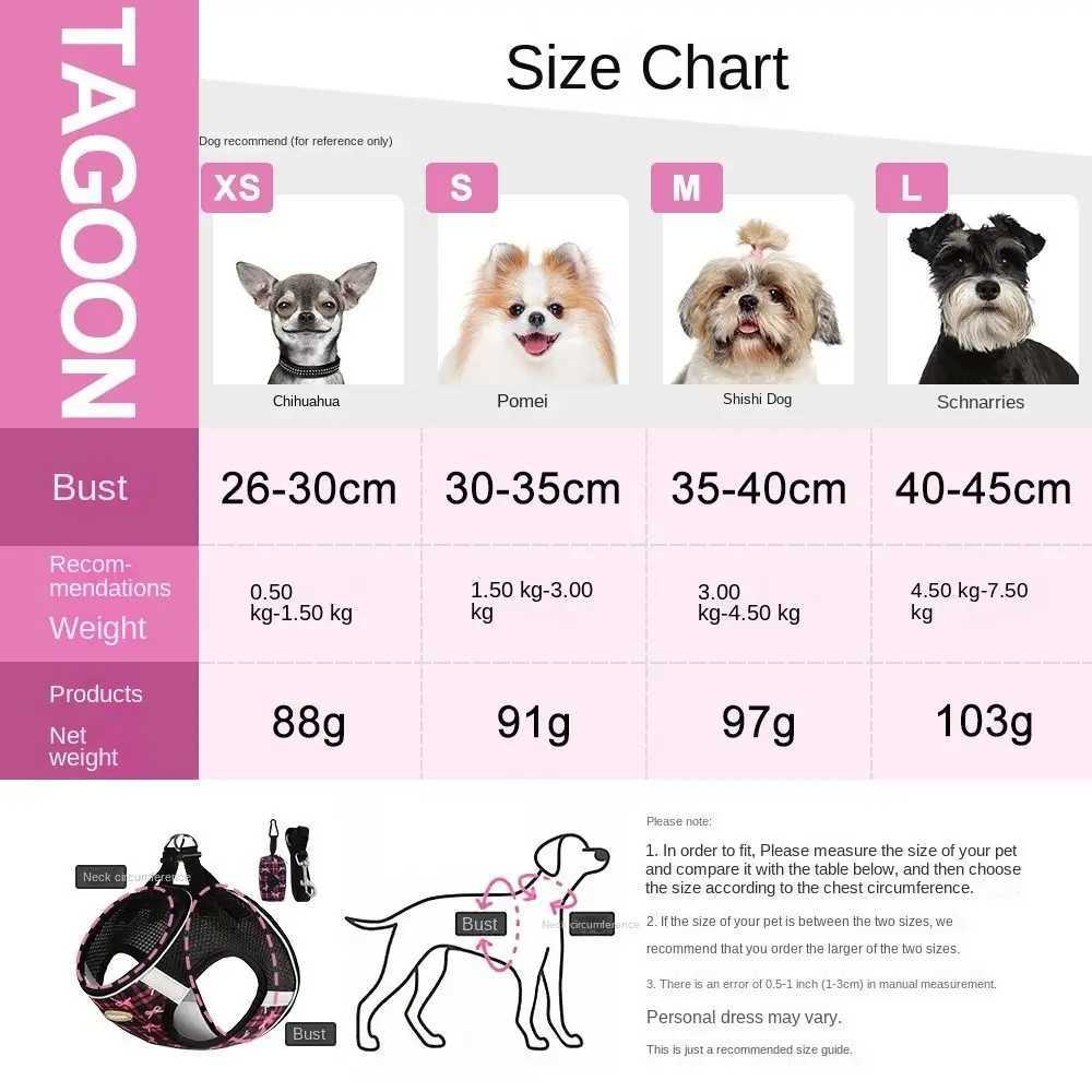Cat Accessories Breathable Dog Harness Leash Adjustable Anti slip Cat Harnesses Vest Soft Bow Pet Chest Harness for Small Dogs J251129