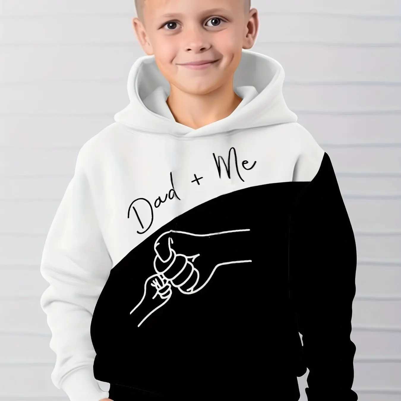 Kids Clothes Boys Hoodies Long Sleeve 3D Simple Print Children Spring Fall Clothes Casual Outdoor Pullover Boy Girl Clothes TopsT251030