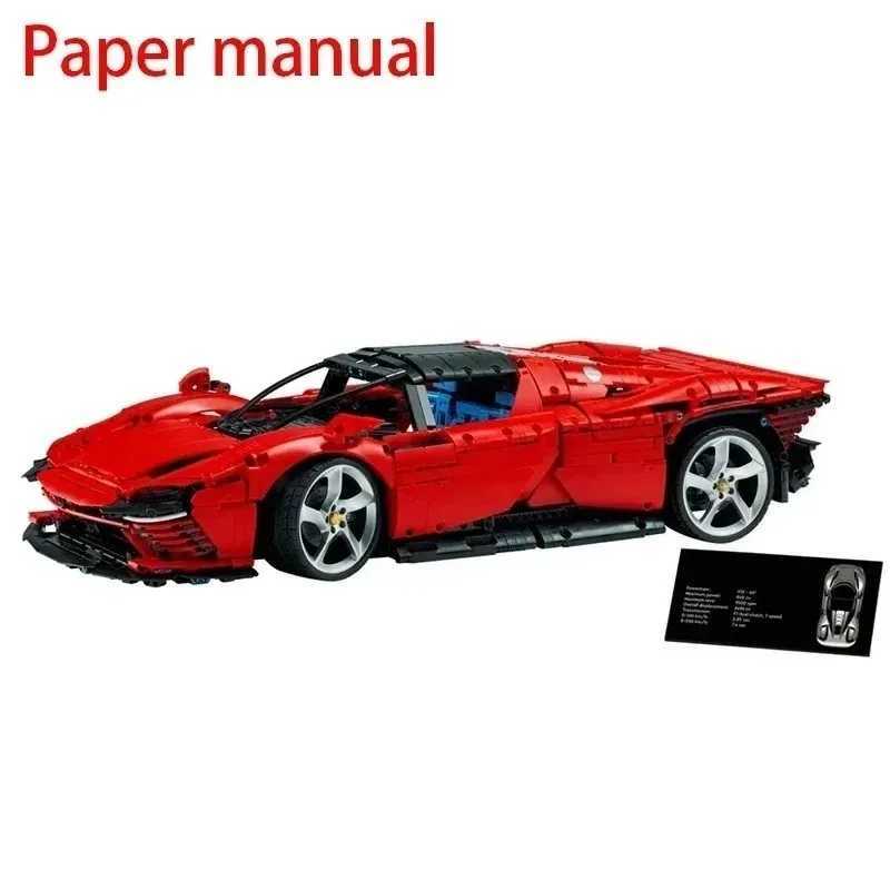 Technical SP3 3778P Sport Car Building Blocks Set Supercar Model Toy for Kids And Adults Perfect Birthday GiftDecoration 42143XJ251030