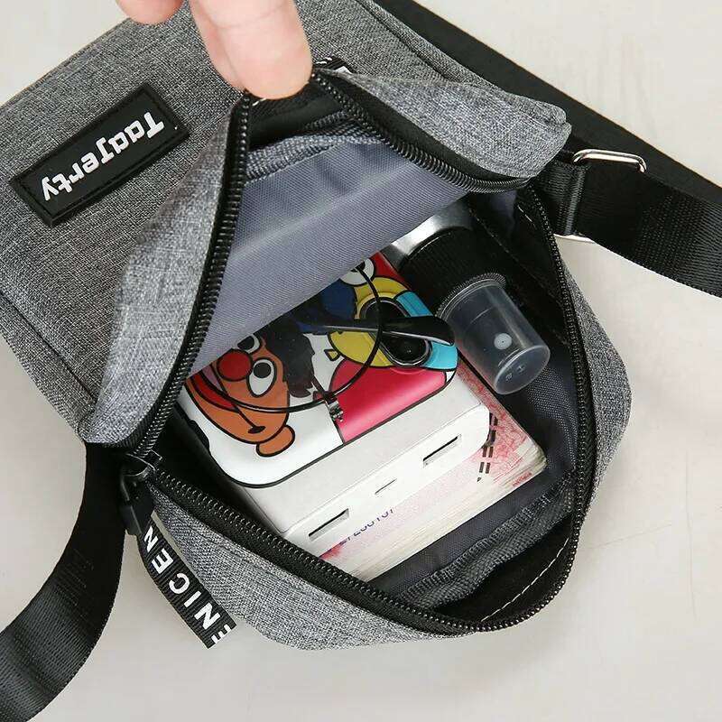 Casual Mini Crossbody Men's Shoulder Men Diagonal Small Backpack Light Messenger Phone Bag Boy Fanny Chest Pack