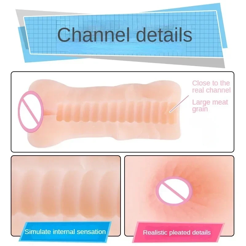 Male Masturbator Realistic Vaginal Simulator TPE Soft Realistic Design Adult Sex Toy for Men LL-220