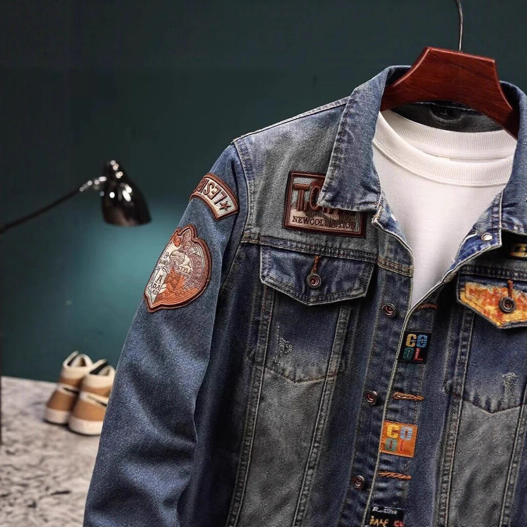 Designer Coat 2025 Spring And Autumn Cool Jacket Men High Street Trendy Brand Harajuku Style Korean Version Loose Jacket