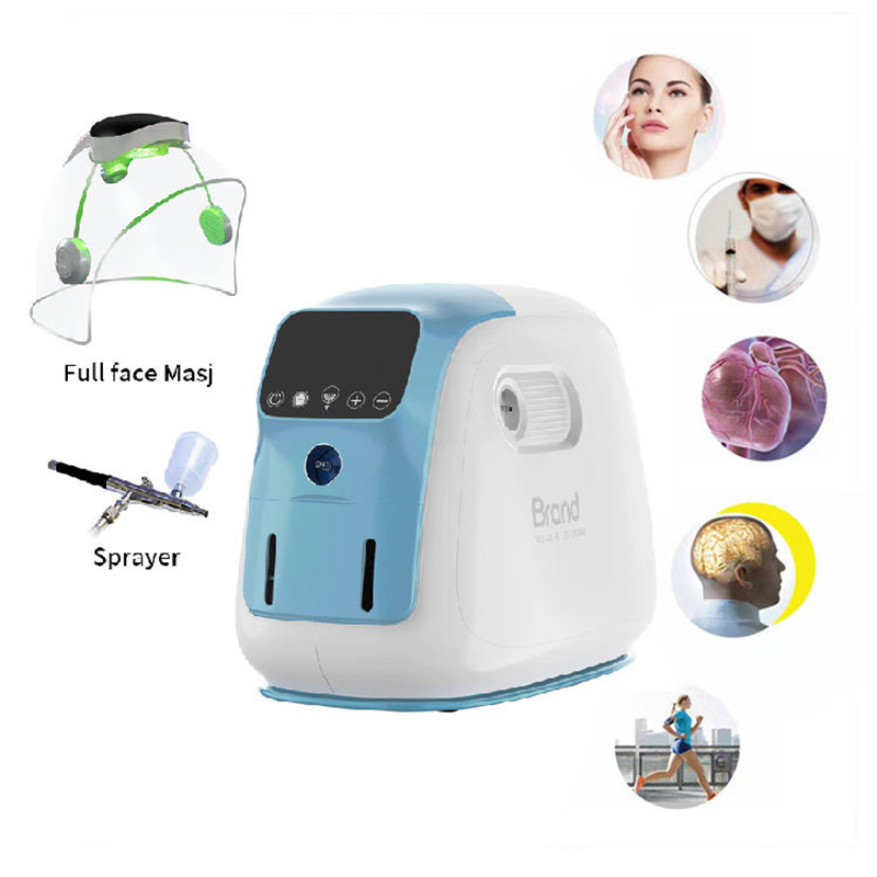 Professional Jet Peel Equipment Therapy Mask Dome Oxygen Facial Machine LED Light Therapy Oxygen Facial Dome Mask Machine
