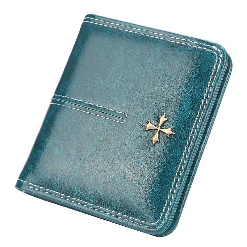 New Mini Wen Wallets Slim Wen Fi Small Wallets Zipper PU Leather Quality Fem Purse Card Holder Wallet1 D251030