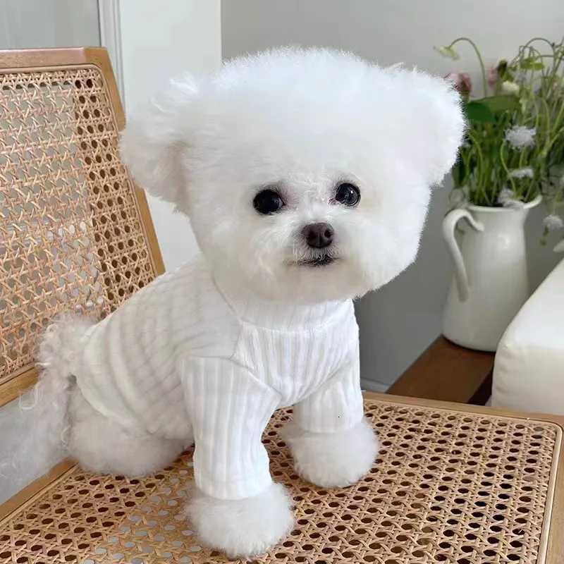 Pet Spring Autumn Dog Base Coat Autumn Winter Knitted Thick Cute High Neck Top Pet Two Leg Teddy Cat Top Hoodie C251030