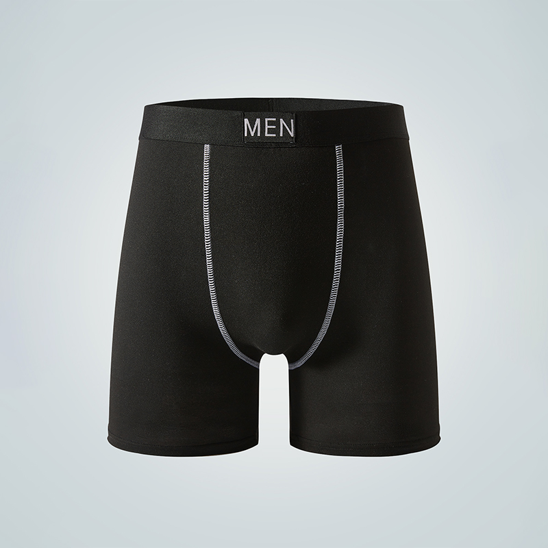 Men's Underwear-Men's Cotton Boxer Briefs - Breathable Moisture-Wicking Athletic Underwear, Comfortable Skin-Friendly Daily-D004