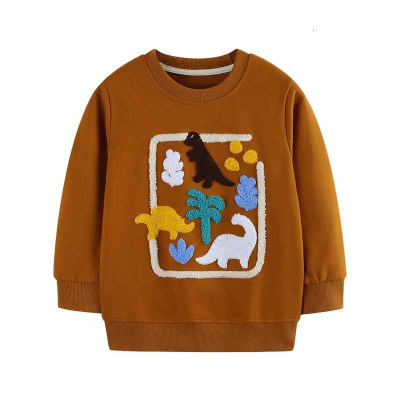 Jumping Meters 27T New Design Cotton Boys Sweatshirts Dinosaurs Childrens Sport Shirts Long Sleeve Kids Autumn Spring ClothesT251030