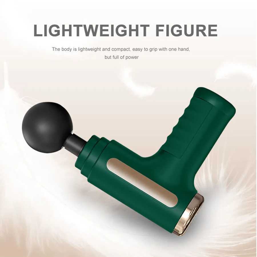 Exercise Massager Fascia Massage Gun Electric Massager Body Relaxation Belt 4 Replaceable Heads Fitness Equipment Fascia Gun J251030