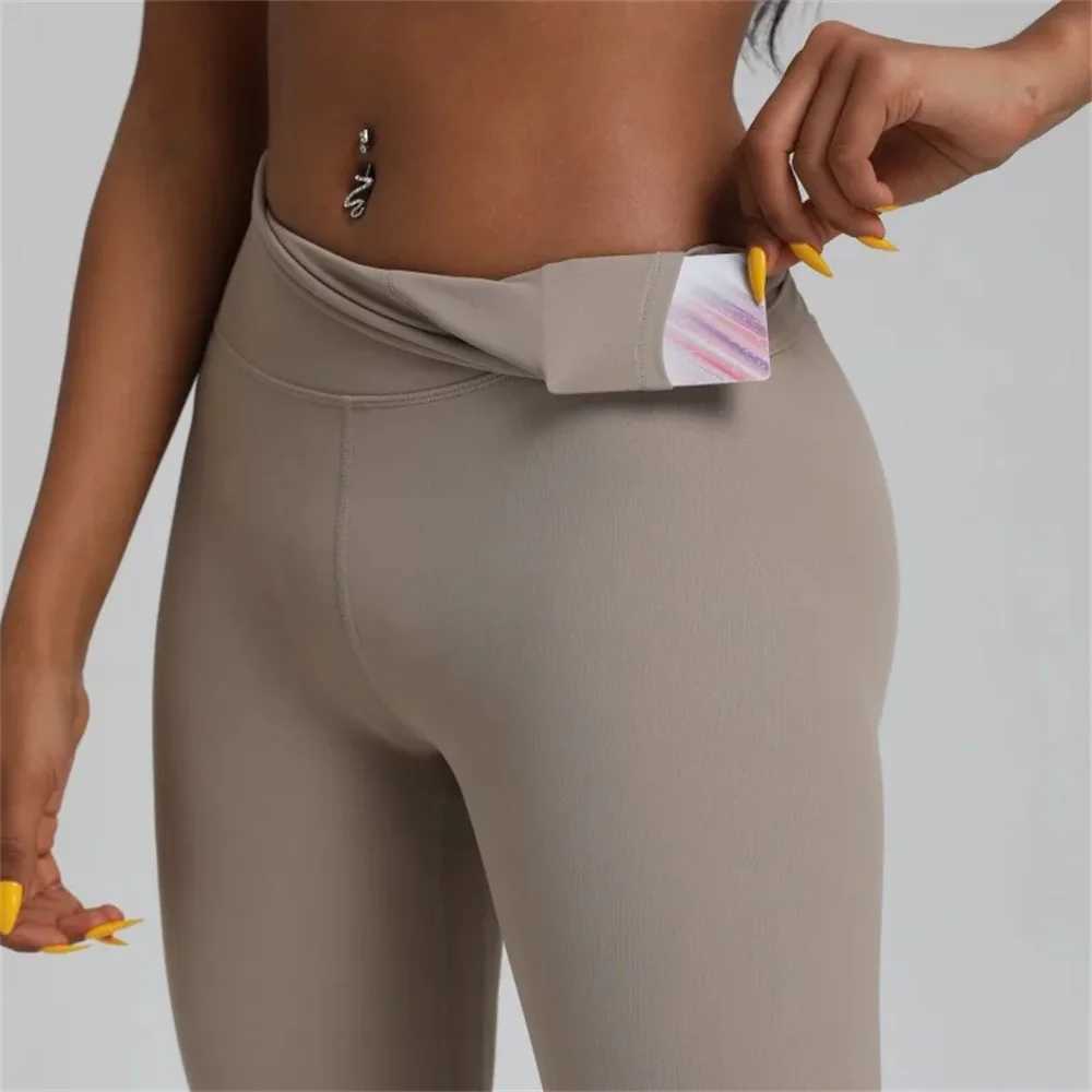 Solid Color 20women Sport Pant Plus Size High Waist Yoga Legging Athletic Gym Comprehensive Training Jog Back BuiltIn Pocket J2510301