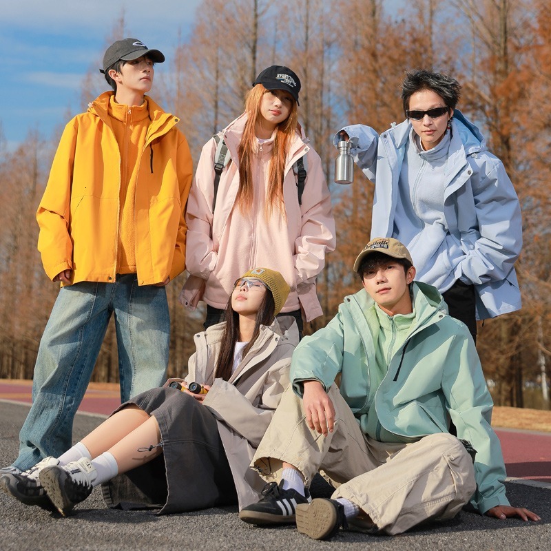 2025 New Outdoor Three-in-one Jacket For Men And Women Couples Waterproof Windproof Designer Jacket Jacket Patchwork Jacket Trendy