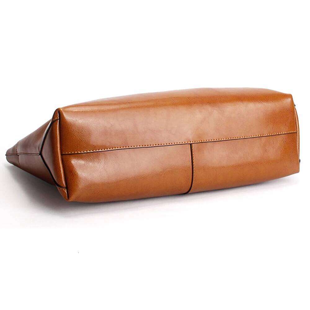 Designer bag 52 Zency New Brown Women Handbag 100% Genuine Leather Female Shoulder Purse Ladies Black Tote Bag Large Capacity Shopping Bags